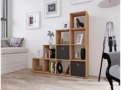 Estante Napoli Livro A. 139 x L. 143 x P. 29 cm