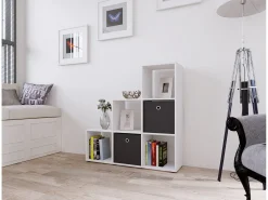 Estante Nitas Branco A. 105 x L. 108 x P. 29 cm