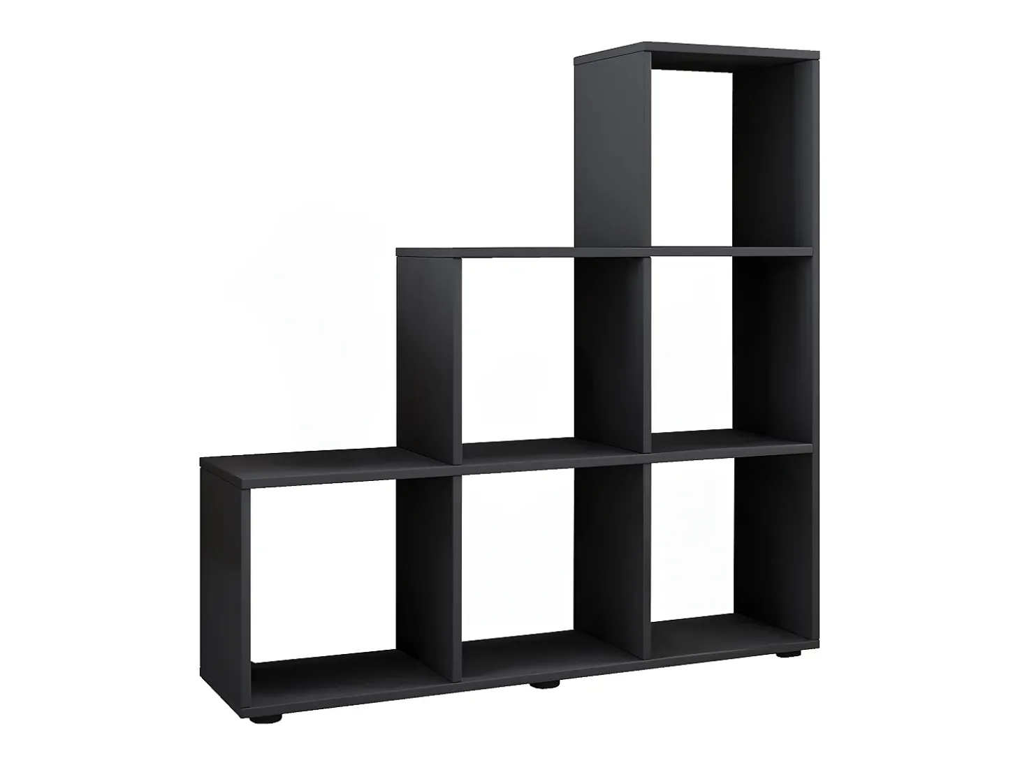 Estante Nitas Preto A. 105 x L. 108 x P. 29 cm