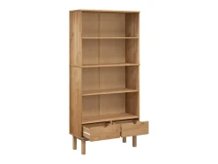 Estante OTTA c/ 2 gavetas pinho maciço castanho PT964139