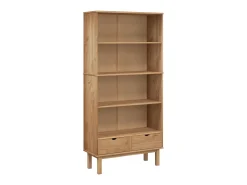 Estante OTTA c/ 2 gavetas pinho maciço castanho PT964139