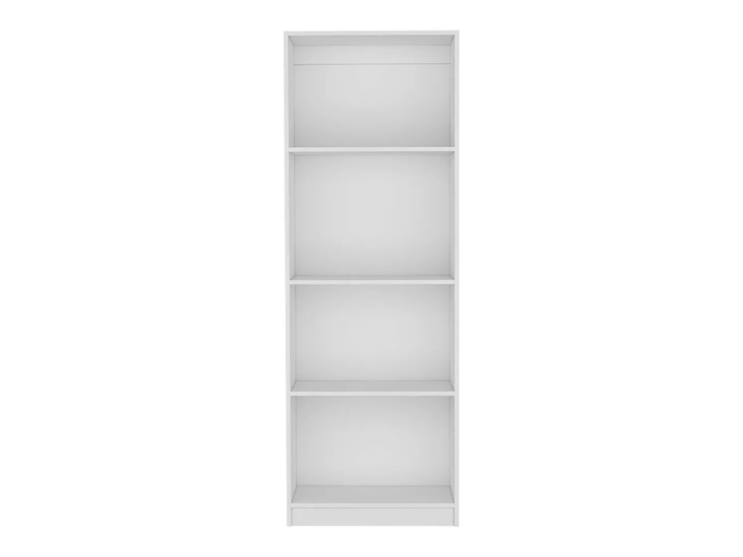 Estante para escritório em casa em melamina com 4 prateleiras abertas, 180.60 cm X 62.73 cm X 29.71 cm , Branco
