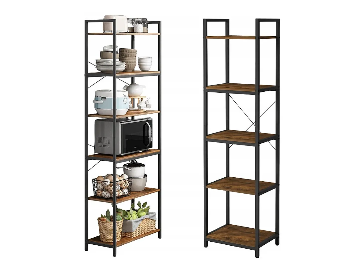 ESTANTE PARA LIVROS ESCADA ALTA ARMÁRIO LOFT METÁLICO INDUSTRIAL 154 CM