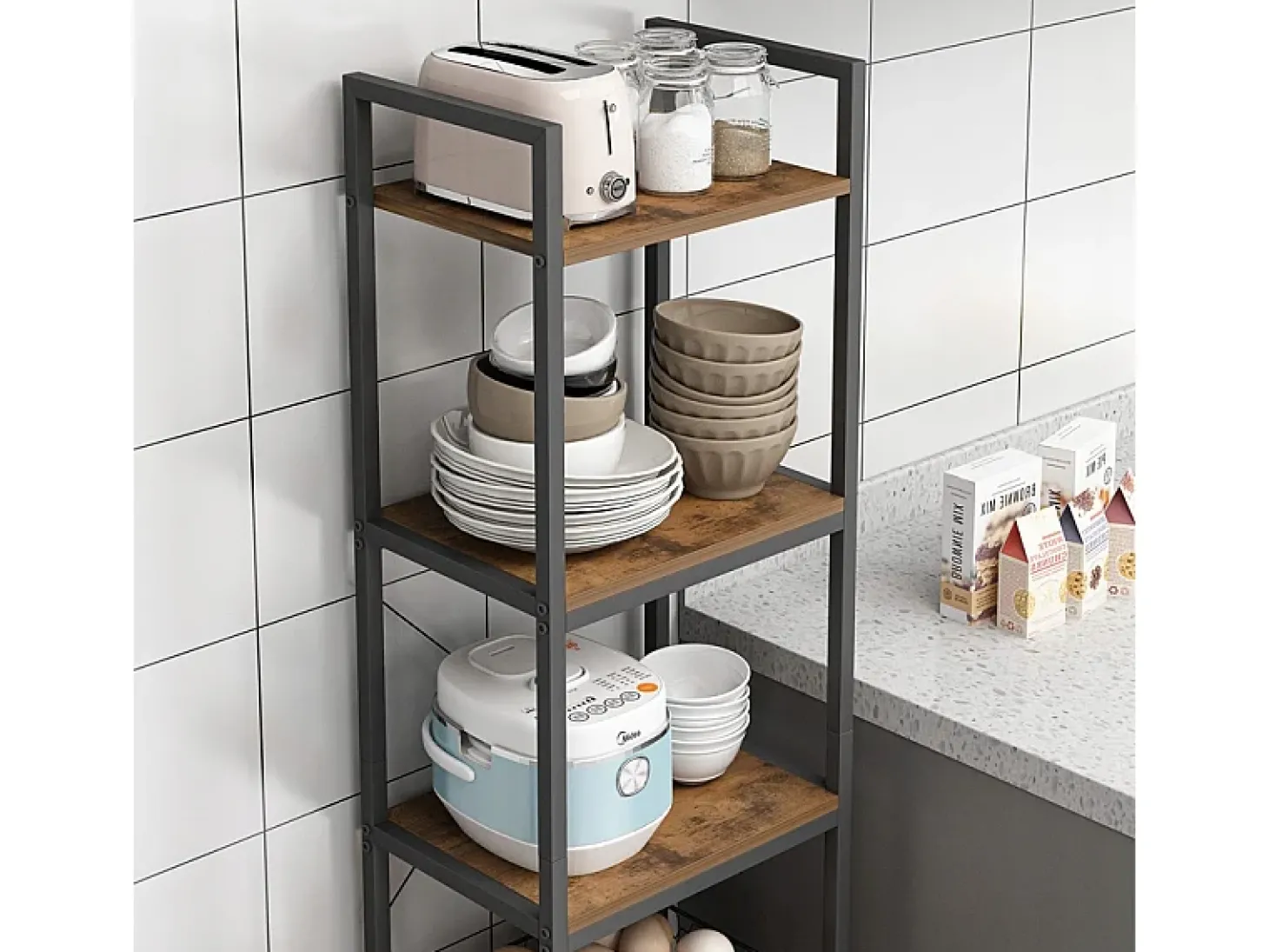 ESTANTE PARA LIVROS ESCADA ALTA ARMÁRIO LOFT METÁLICO INDUSTRIAL 154 CM