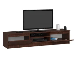 Estante TV K160 Wenge com 2 Portas, Laminado 160x33x40 cm