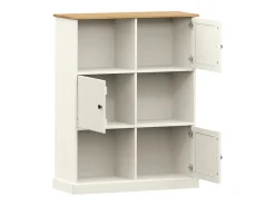 Estante VIGO 90x35x114,5 cm madeira de pinho maciça branco