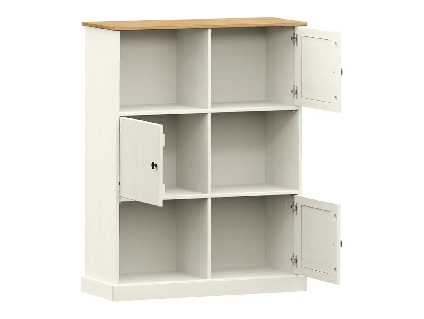 Estante VIGO 90x35x114,5 cm madeira de pinho maciça branco