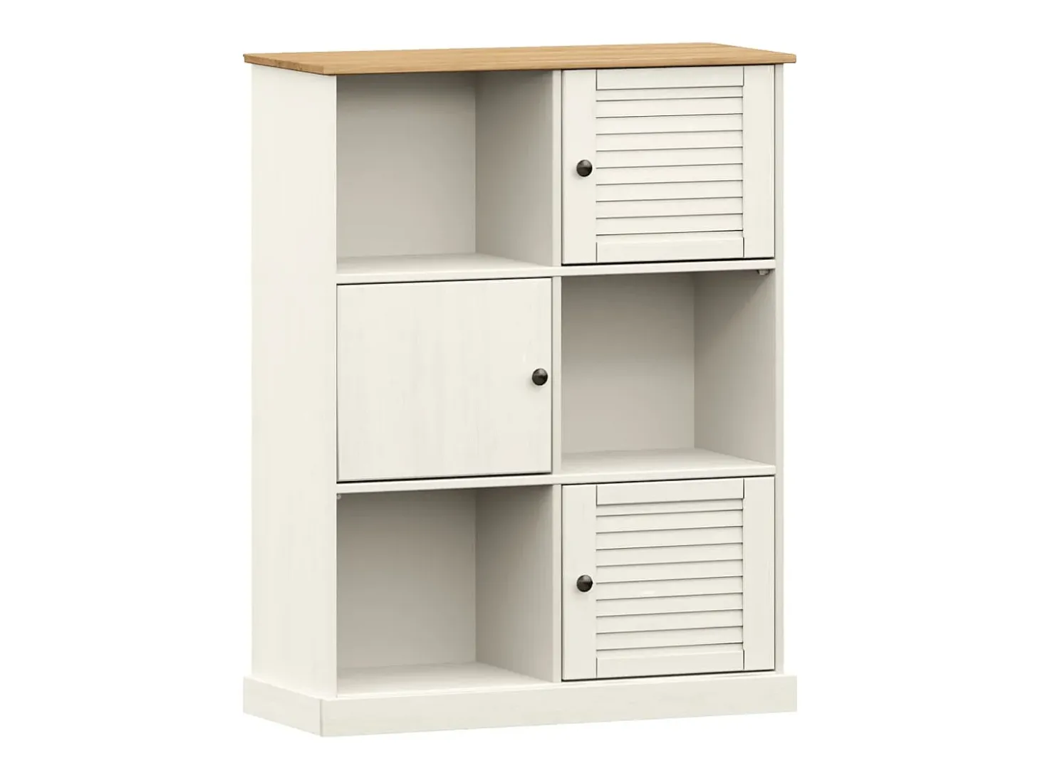 Estante VIGO 90x35x114,5 cm madeira de pinho maciça branco