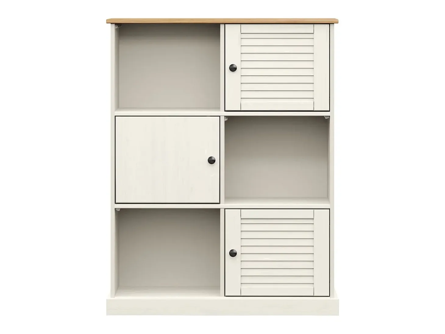 Estante VIGO 90x35x114,5 cm madeira de pinho maciça branco