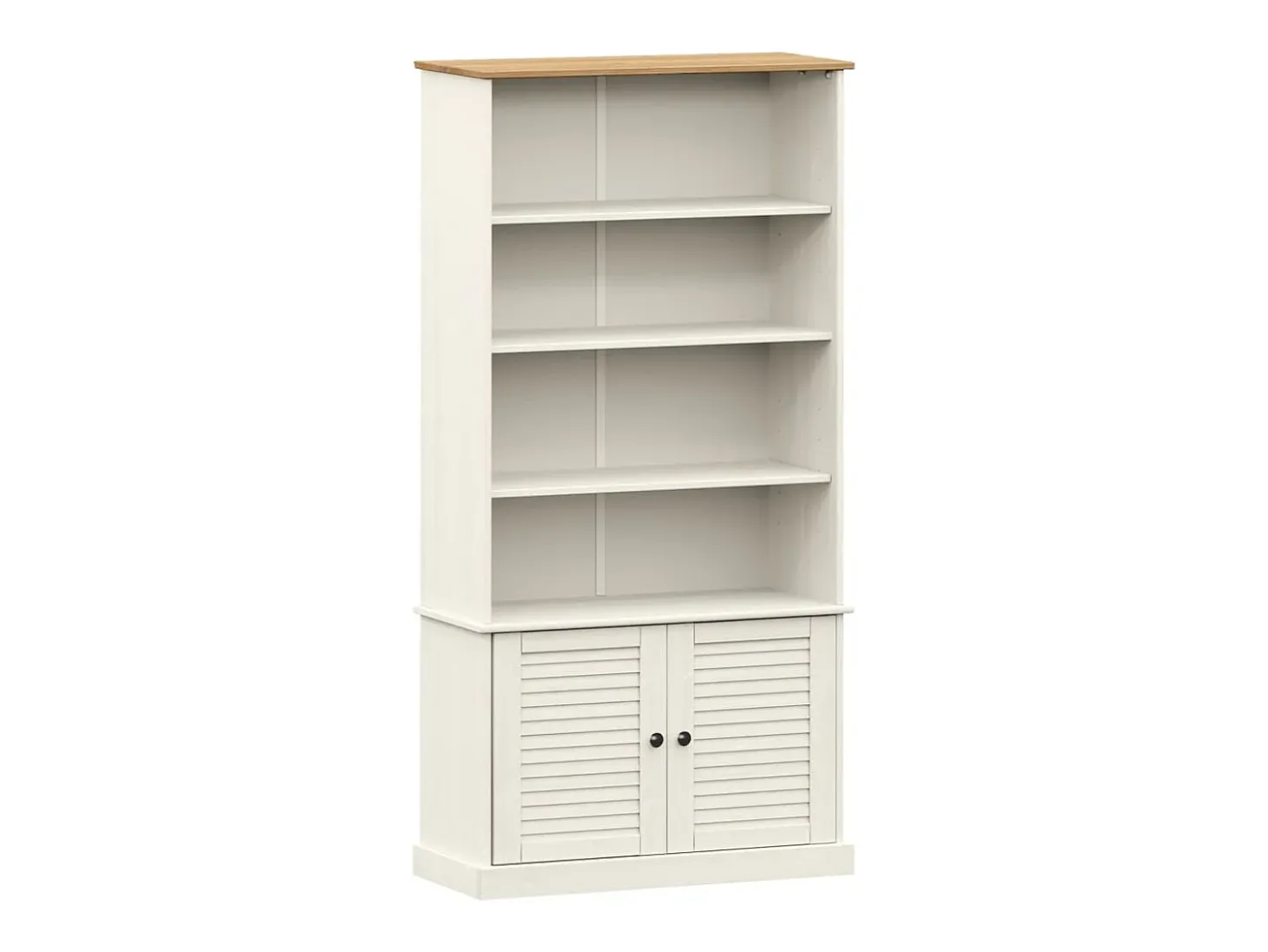 Estante VIGO 85x35x170 cm madeira de pinho maciça branco