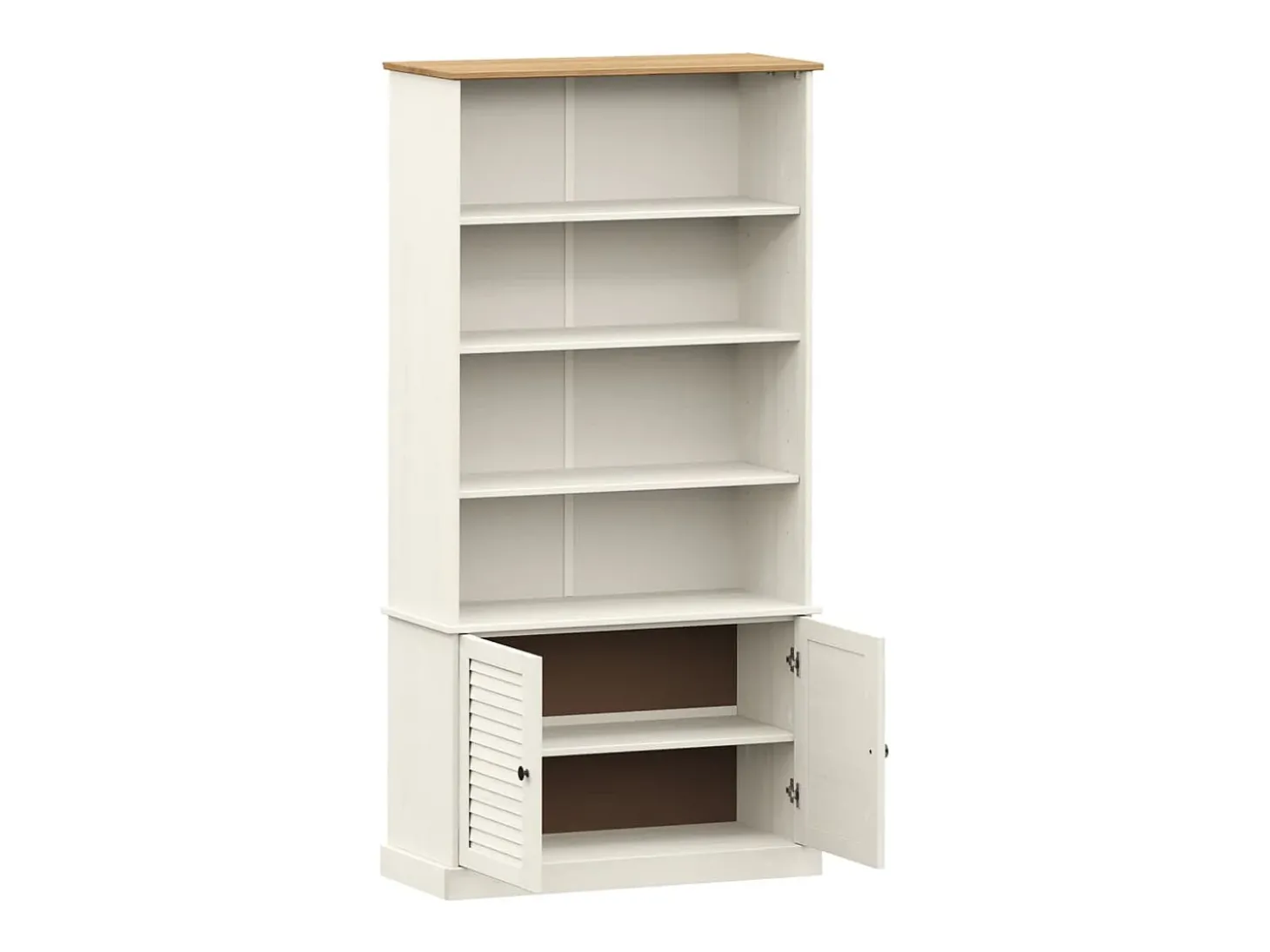 Estante VIGO 85x35x170 cm madeira de pinho maciça branco