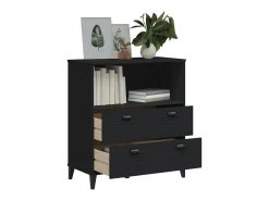 Estante VIKEN 80x40x90 cm derivados de madeira preto PT712823