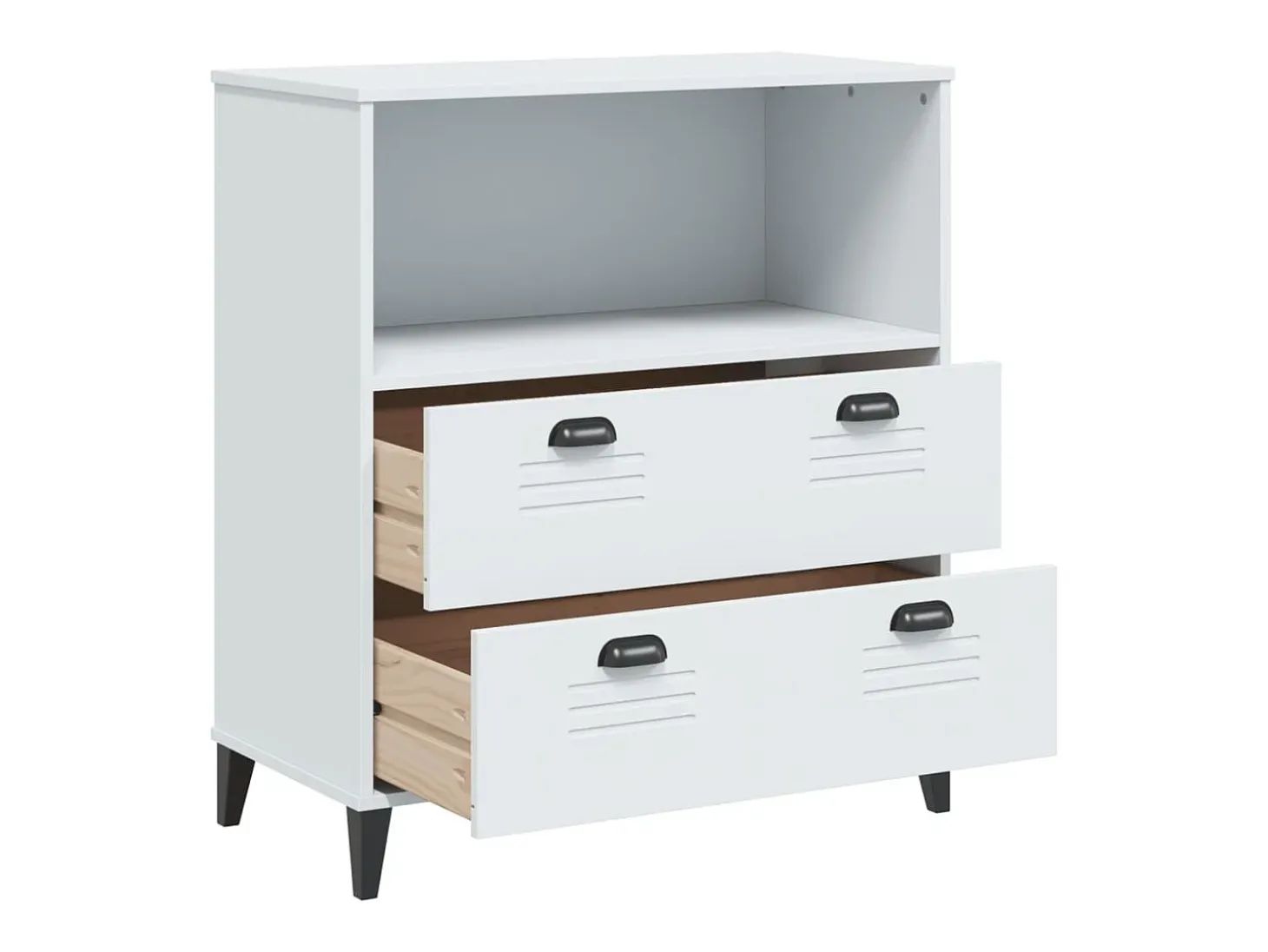 Estante VIKEN 80x40x90 cm derivados de madeira branco PT486029