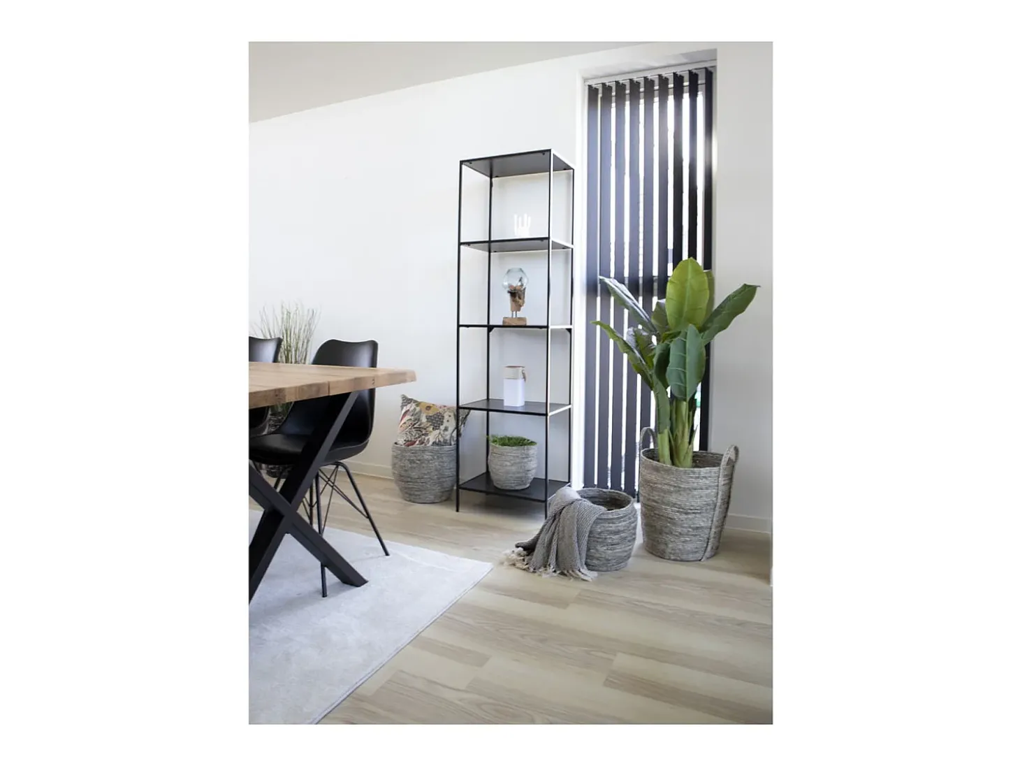 Estante Vita, Preto, 36x51x170 cm, Kendra Home
