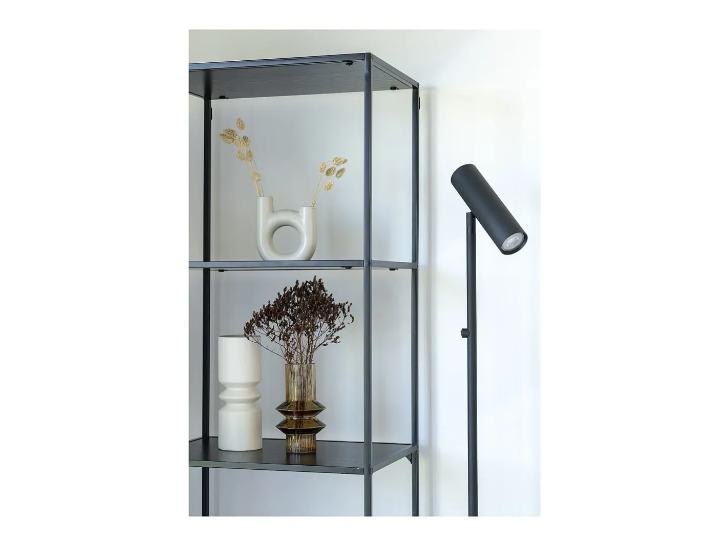 Estante Vita, Preto, 36x51x170 cm, Kendra Home