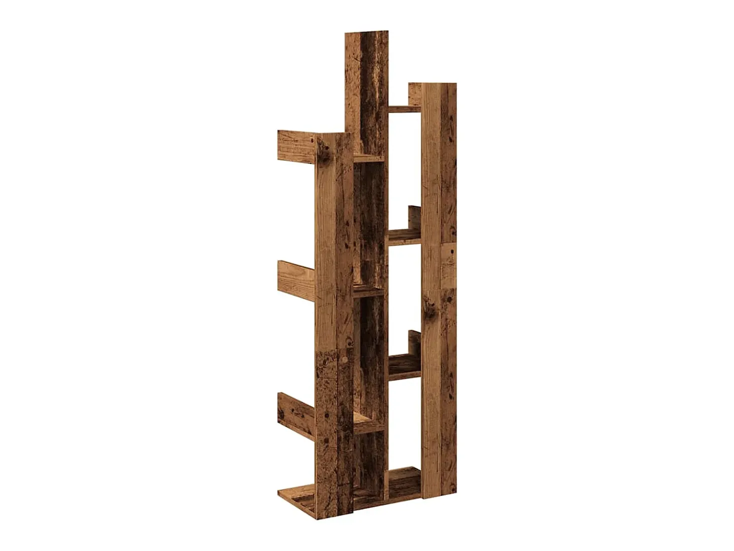 Estante 48x25,5x140 cm contraplacado madeira velha