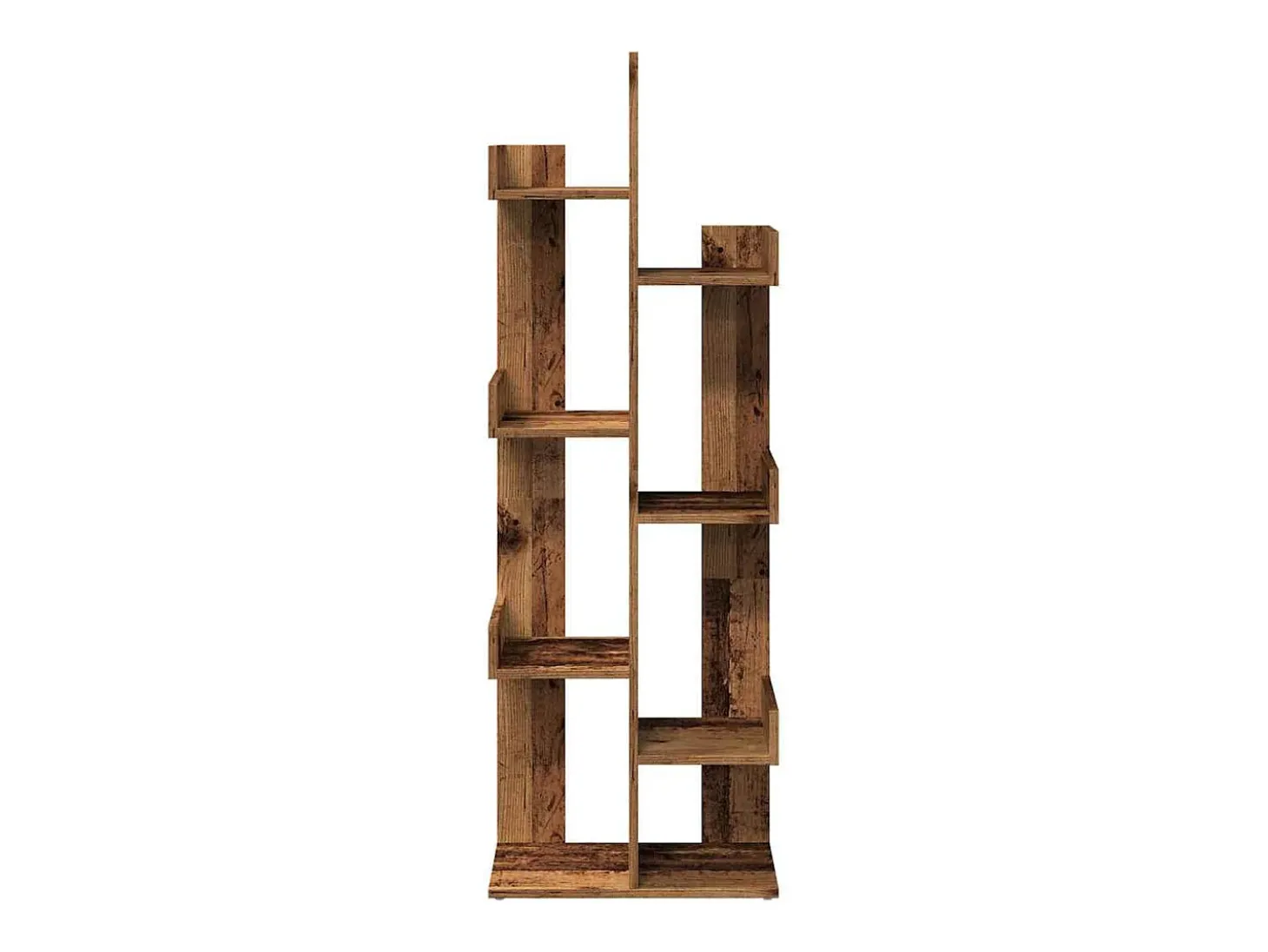 Estante 48x25,5x140 cm contraplacado madeira velha