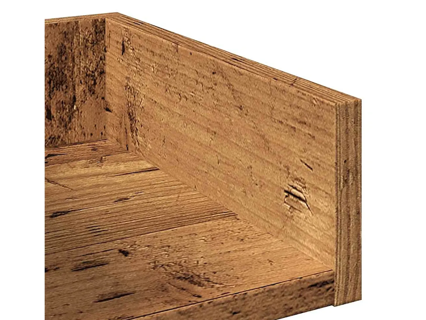 Estante 48x25,5x140 cm contraplacado madeira velha