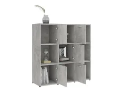 Estante 90x30x90 cm contraplacado cinzento cimento PT846288