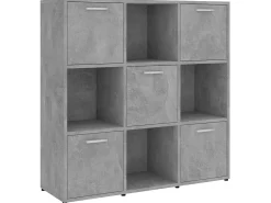 Estante 90x30x90 cm contraplacado cinzento cimento PT846288