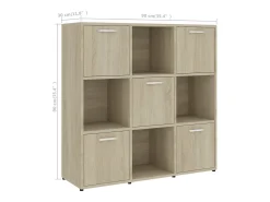 Estante 90x30x90 cm contraplacado cor carvalho sonoma