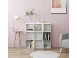 Estante 90x30x90 cm contraplacado branco PT529354