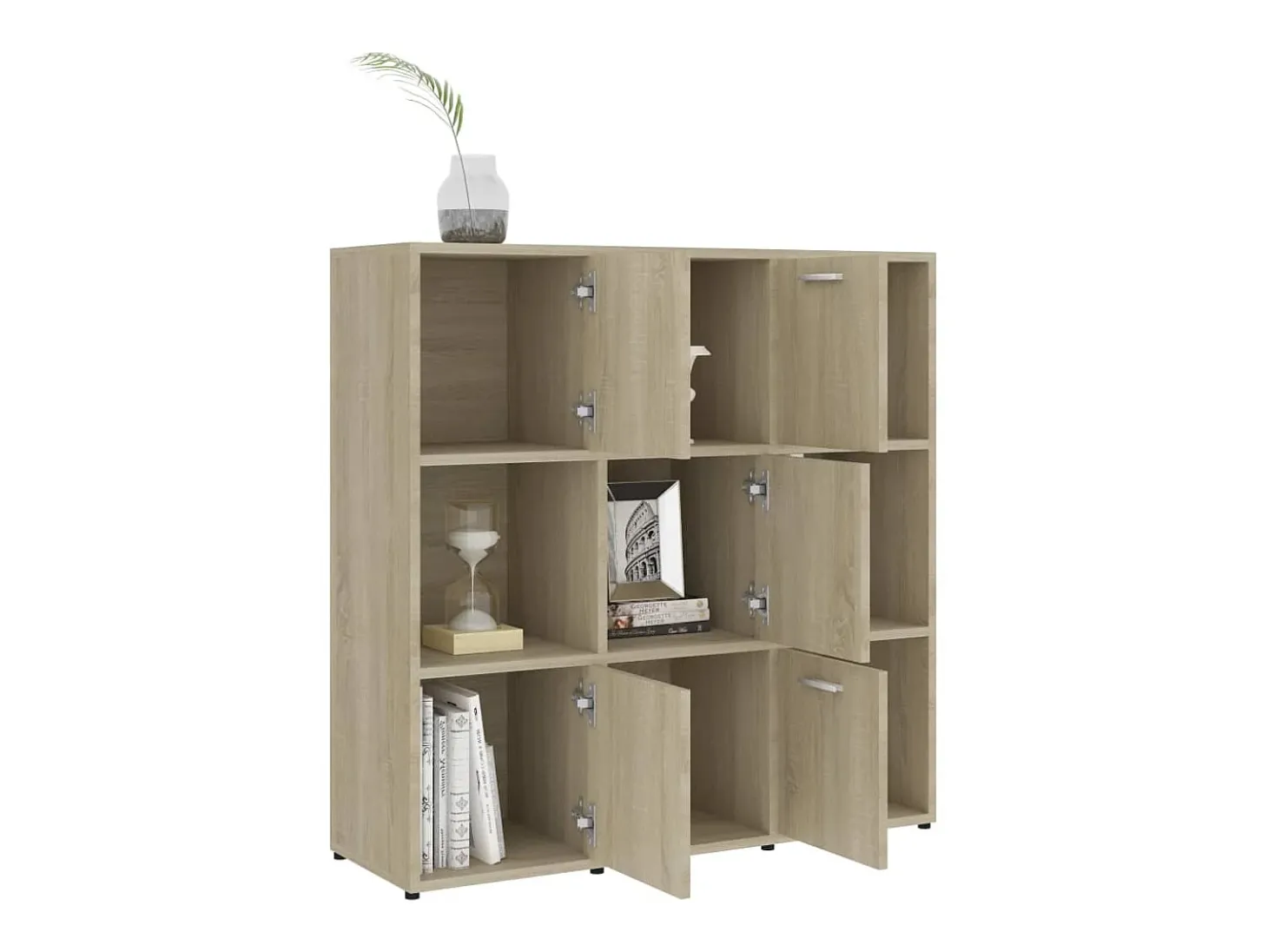 Estante 90x30x90 cm contraplacado cor carvalho sonoma PT245797