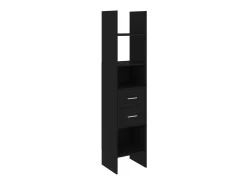 Estante 40x35x180 cm contraplacado preto PT142955