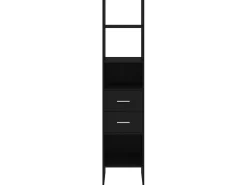 Estante 40x35x180 cm contraplacado preto PT142955