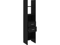 Estante 40x35x180 cm contraplacado preto PT142955