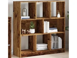 Estante 97,5x29,5x100 cm contraplacado madeira velha