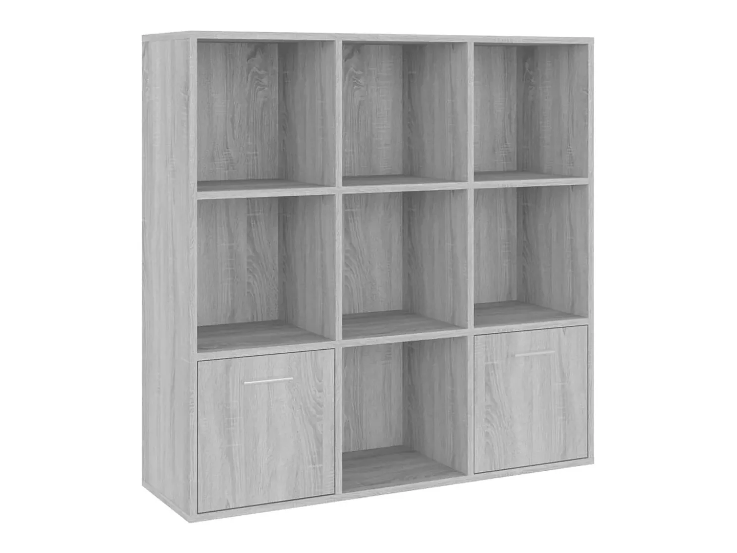 Estante 98x30x98 cm cor cinzento sonoma