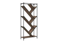 Estante 79x30x180 cm deriv. de madeira/metal carvalho castanho PT574688