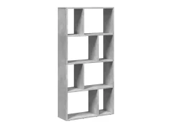 Estante 60x20x120,5 cm derivados de madeira cinzento cimento