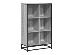 Estante 65,5x33x107,5 cm derivados de madeira cinzento sonoma