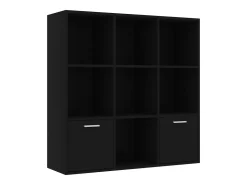 Estante 98x30x98 cm derivados de madeira preto