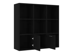Estante 98x30x98 cm derivados de madeira preto