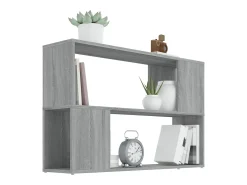 Estante 100x24x63 cm derivados de madeira cinzento sonoma