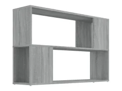 Estante 100x24x63 cm derivados de madeira cinzento sonoma