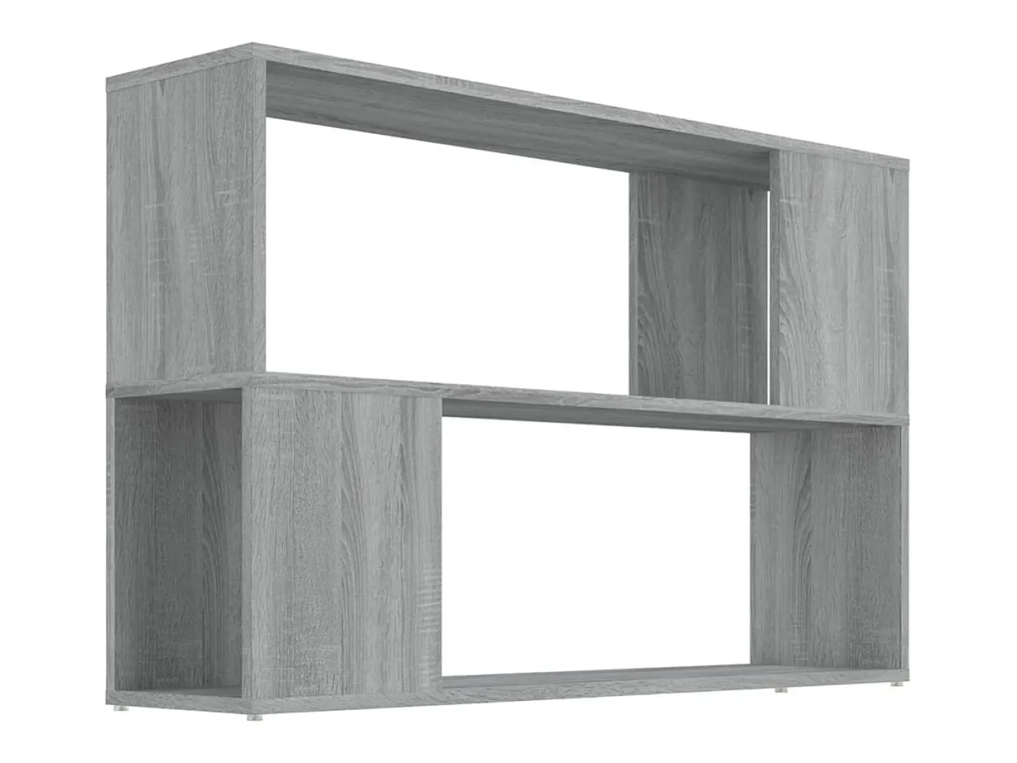 Estante 100x24x63 cm derivados de madeira cinzento sonoma