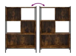 Estante 72x28x109 cm derivados de madeira carvalho fumado
