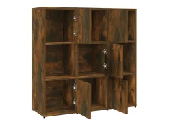 Estante 90x30x90 cm derivados de madeira carvalho fumado PT402517