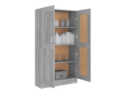 Estante 82,5x30,5x150 cm derivados de madeira cinzento sonoma
