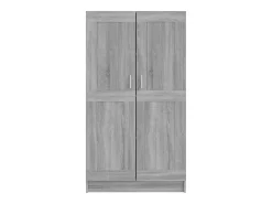 Estante 82,5x30,5x150 cm derivados de madeira cinzento sonoma