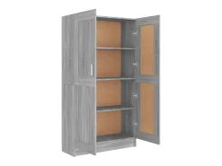 Estante 82,5x30,5x150 cm derivados de madeira cinzento sonoma