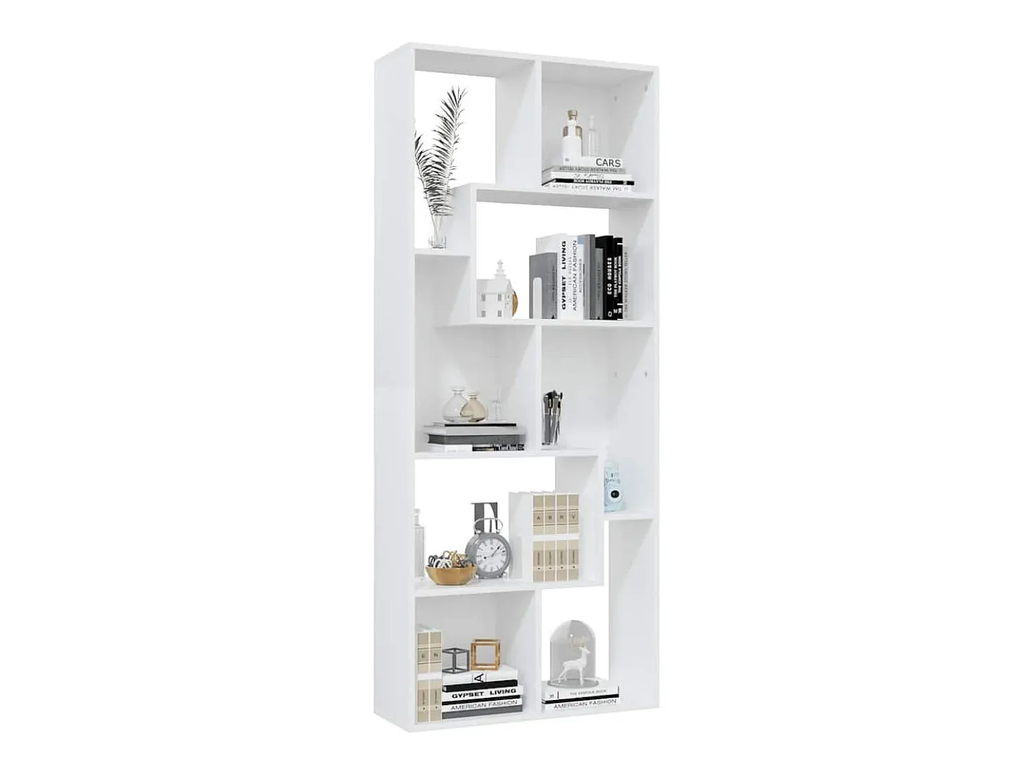Estante 67x24x161 cm derivados de madeira branco