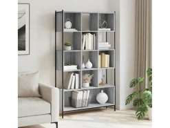 Estante 102x28x172 cm derivados de madeira cinzento sonoma PT475978