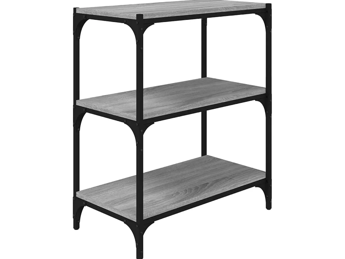 Estante 60x33x70,5 cm derivados de madeira e aço cinza sonoma PT766563