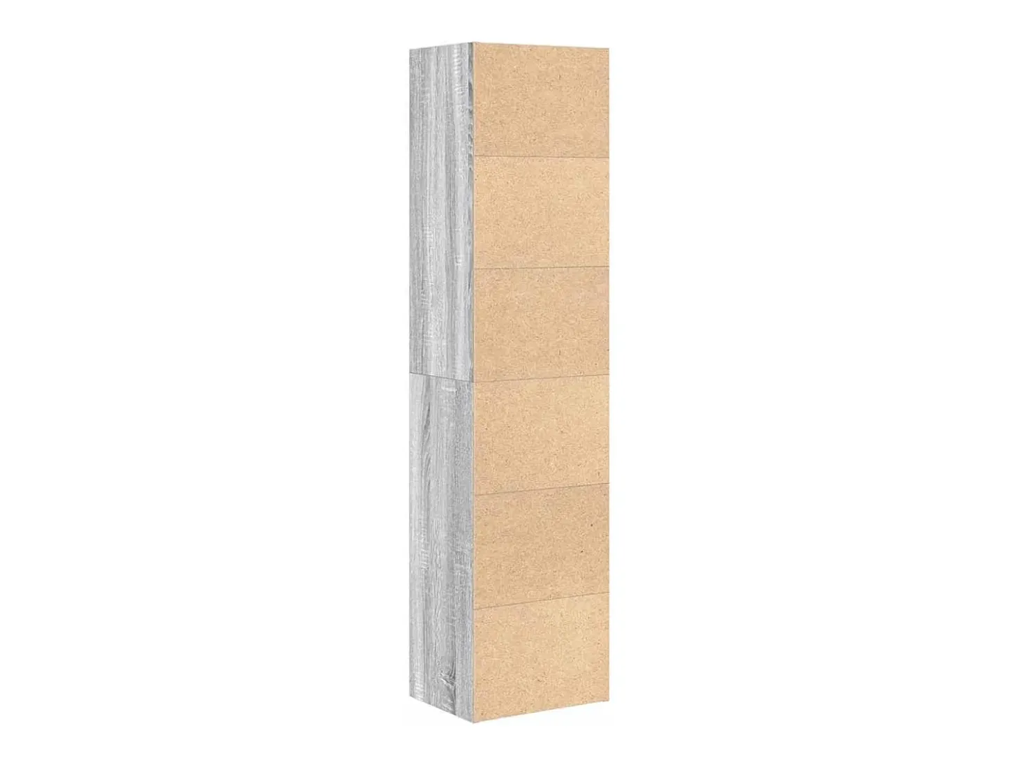 Estante 31x24x127 cm derivados de madeira cinzento sonoma