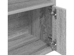 Estante 31x24x127 cm derivados de madeira cinzento sonoma